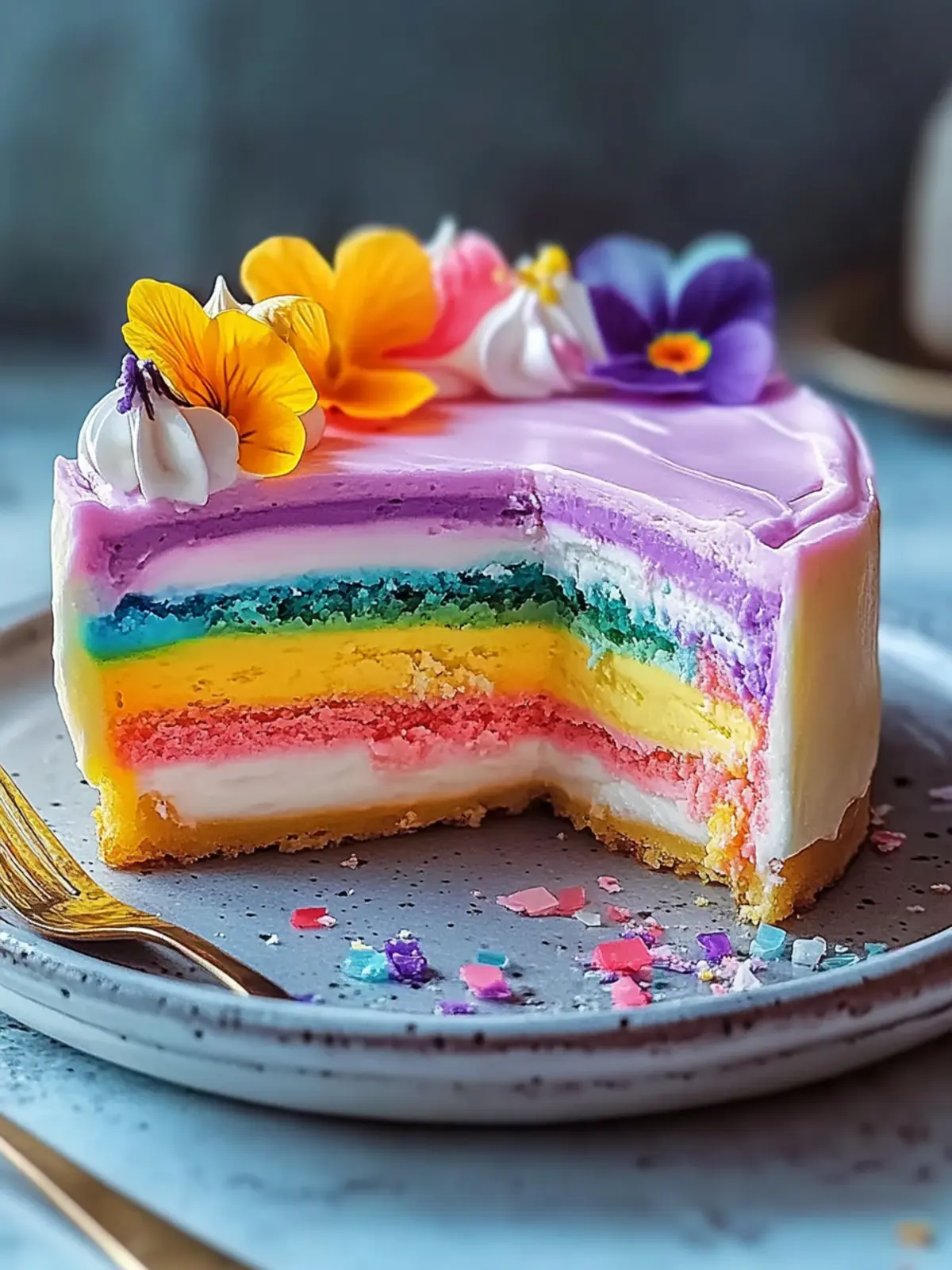 Erstelle eine magische Regenbogen-Torte für bunte Genussmomente 5 Erstelle eine magische Regenbogen-Torte
