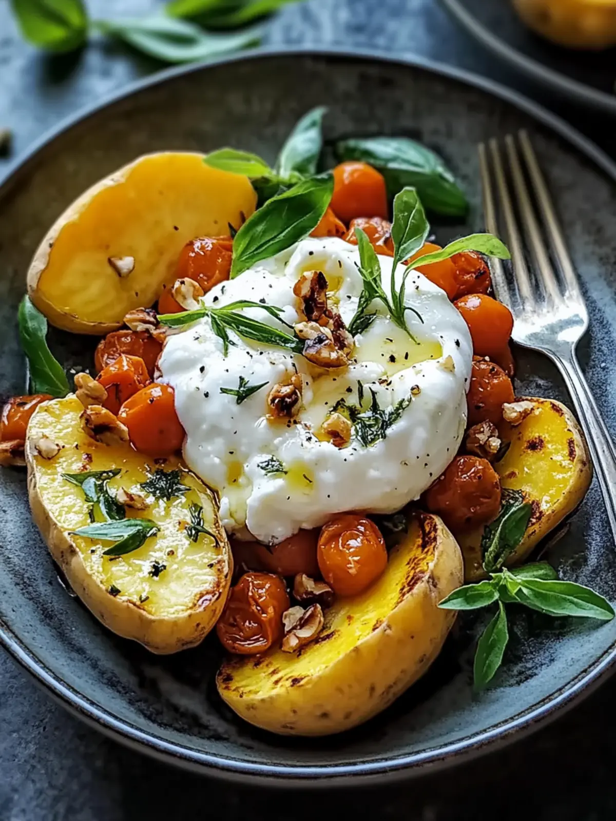 Köstliche Gefüllte Süßkartoffeln mit Burrata für Feinschmecker 5 Gefüllte Süßkartoffeln mit Burrata