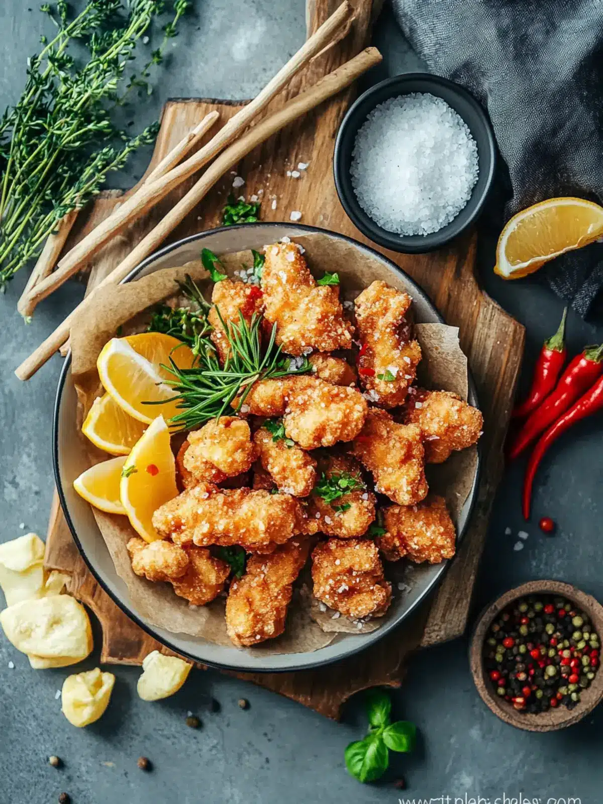 Luftfritteuse Salz und Pfeffer Hähnchen für knusprigen Genuss 3 Luftfritteuse Salz und Pfeffer Hähnchen