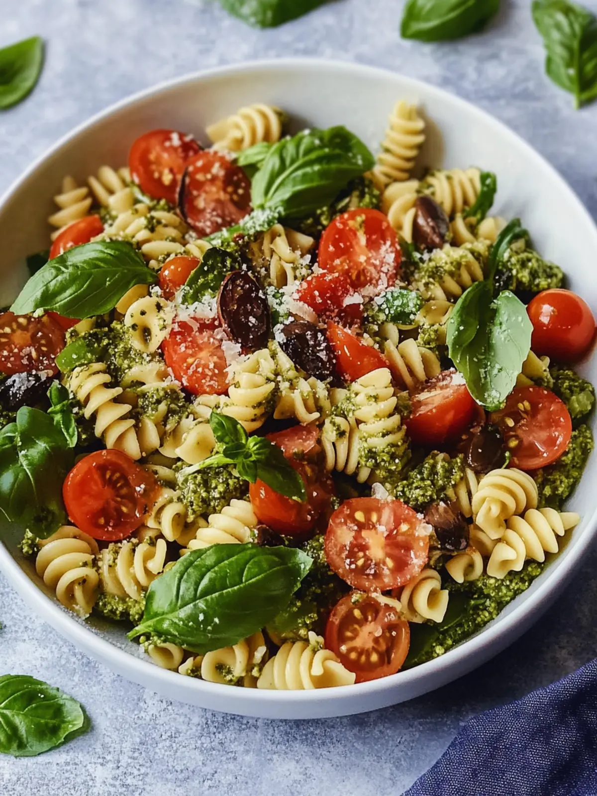 Der beste Mediterrane Nudelsalat mit Pesto für den Sommer 3 Der beste Mediterrane Nudelsalat mit Pesto