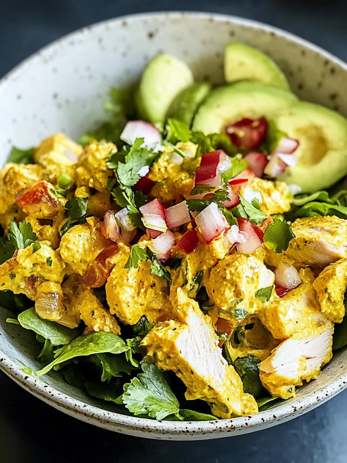 Curry-Hühnchen-Salat: Schnelles, gesundes Genuss-Rezept 2 Curry-Hühnchen-Salat