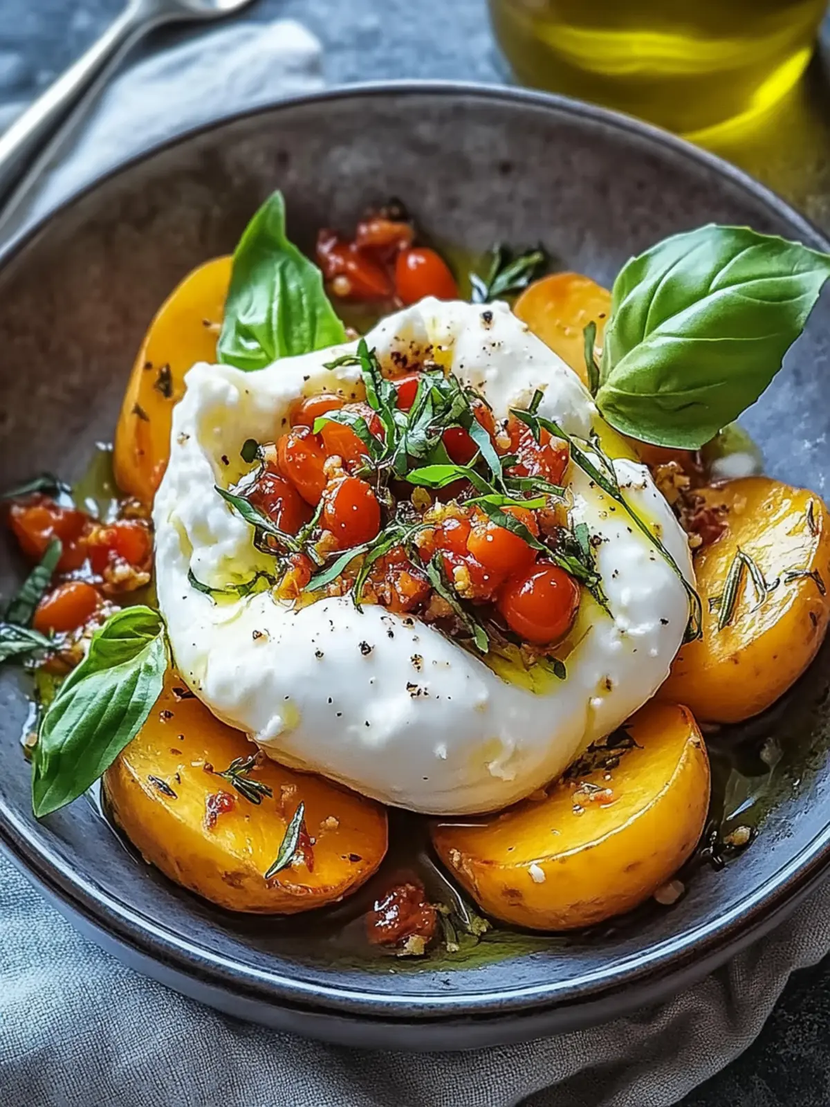 Köstliche Gefüllte Süßkartoffeln mit Burrata für Feinschmecker 2 Gefüllte Süßkartoffeln mit Burrata