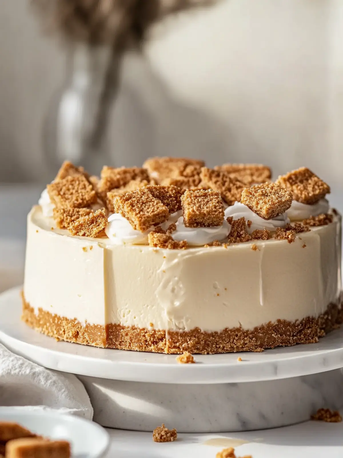 Einfacher Biscoff Käsekuchen – Cremig und Ohne Backen! 3 Einfacher Biscoff Käsekuchen