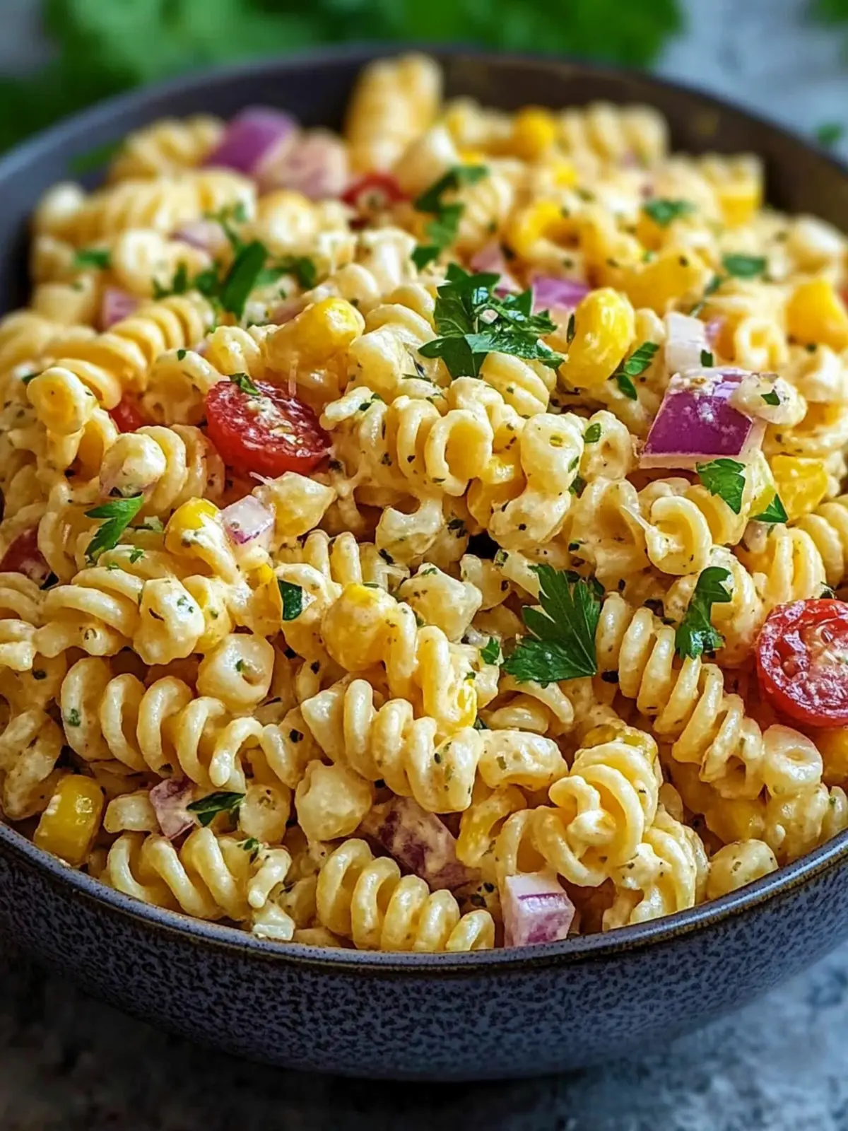Frischer Mexikanischer Mais Pasta Salat für den Sommer! 3 Mexikanischer Mais Pasta Salat