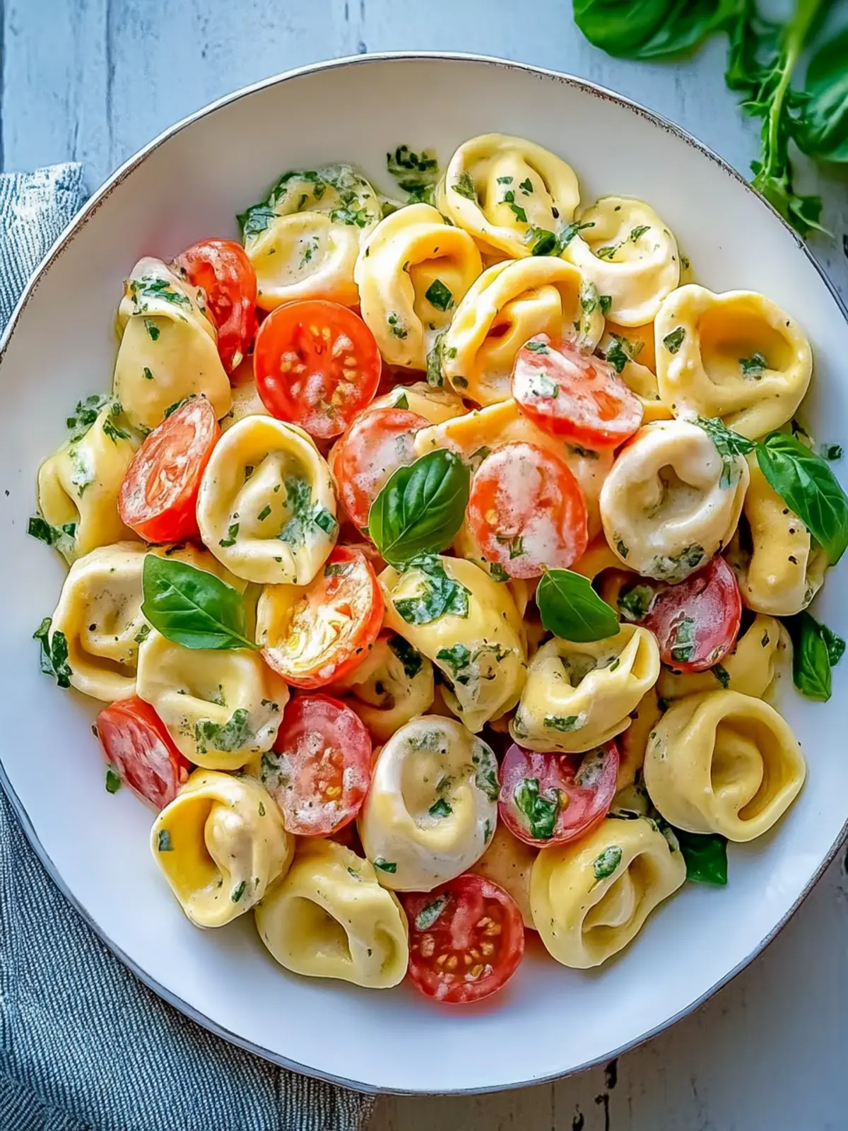 Helle und cremige Tortellini-Pasta-Salat-Rezept für den Sommer 2 Helle und cremige Tortellini-Pasta-Salat-Rezept