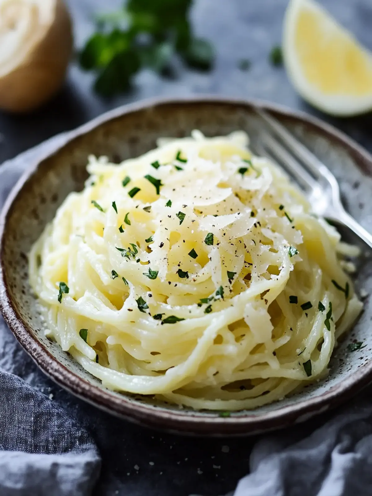 Low-Carb Kohlrabi-Spaghetti mit Käsesoße – Schnell und lecker 2 Low-Carb Kohlrabi-Spaghetti mit Käsesoße