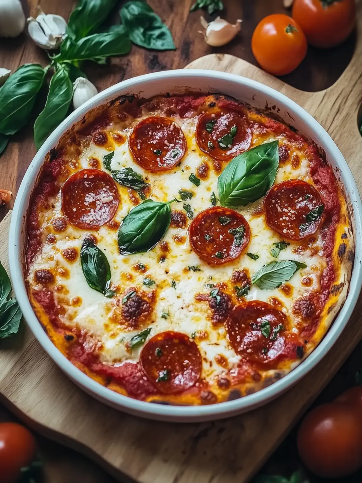 Köstlicher Pizza-Dip aus dem Ofen für gesellige Abende 3 Pizza-Dip aus dem Ofen