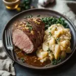 Herzhafter Hackbraten mit geschmortem Weißkohl – Warm und Geborgen 6 Heartfelt meatloaf with braised white cabbage