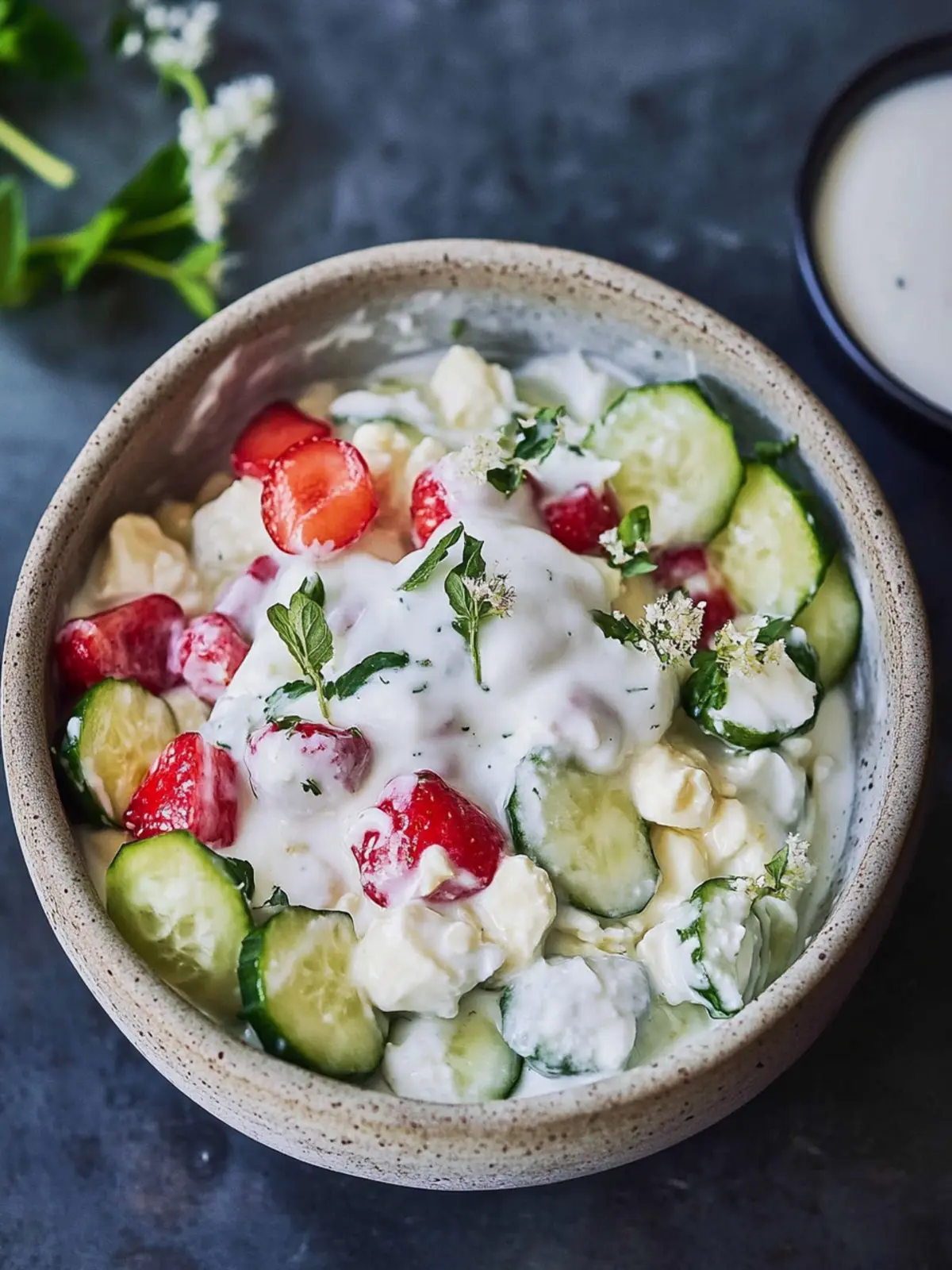 Frischer deutscher Gurkenjoghurt-Salat für heiße Sommertage 3 deutscher Gurkenjoghurt-Salat