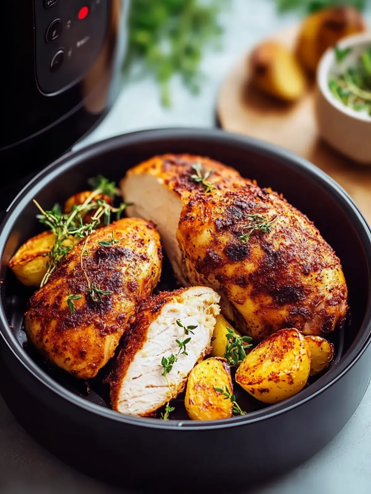 Saftige Hähnchenbrust im Airfryer – Schnell & Gesund Genießen 3 Saftige Hähnchenbrust im Airfryer