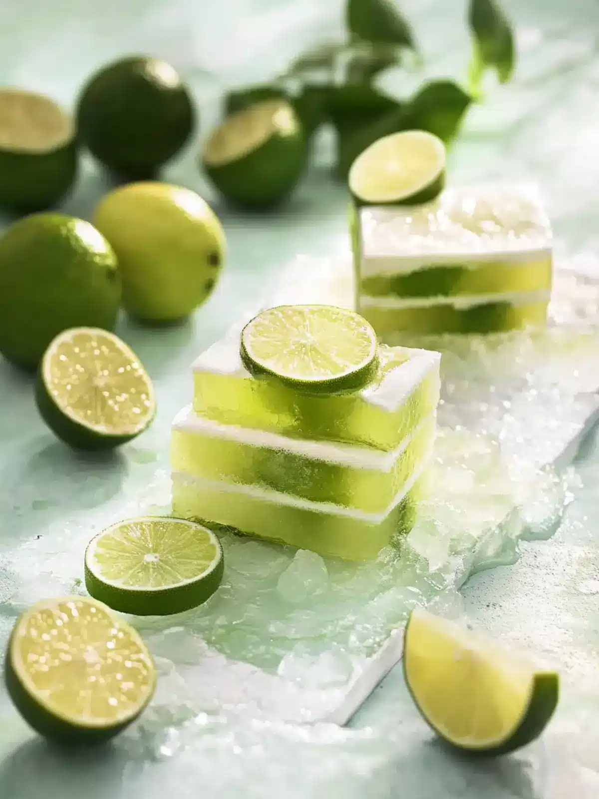 Erfrischende Limettenriegel mit knusprigem Mürbeteig 3 Limettenriegel