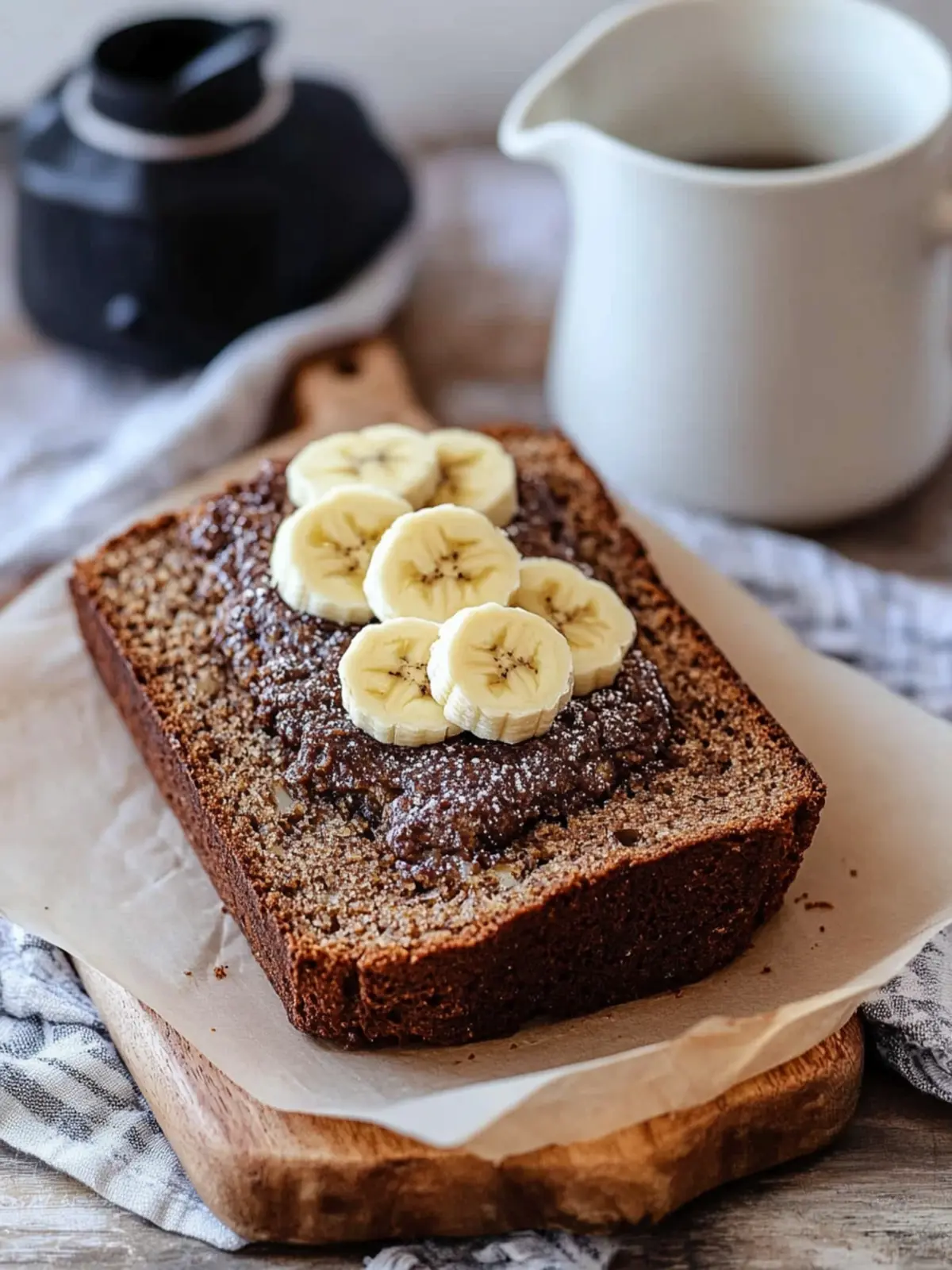 Saftiges Schokoladenstückchen Bananenbrot für Genießer 4 Schokoladenstückchen Bananenbrot