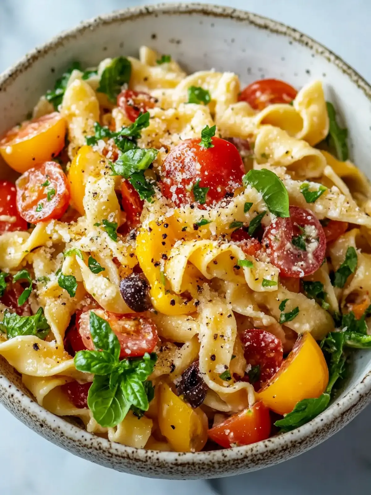 Frischer Mediterraner Nudelsalat: Schnell & Einfach Genießen 2 Mediterraner Nudelsalat