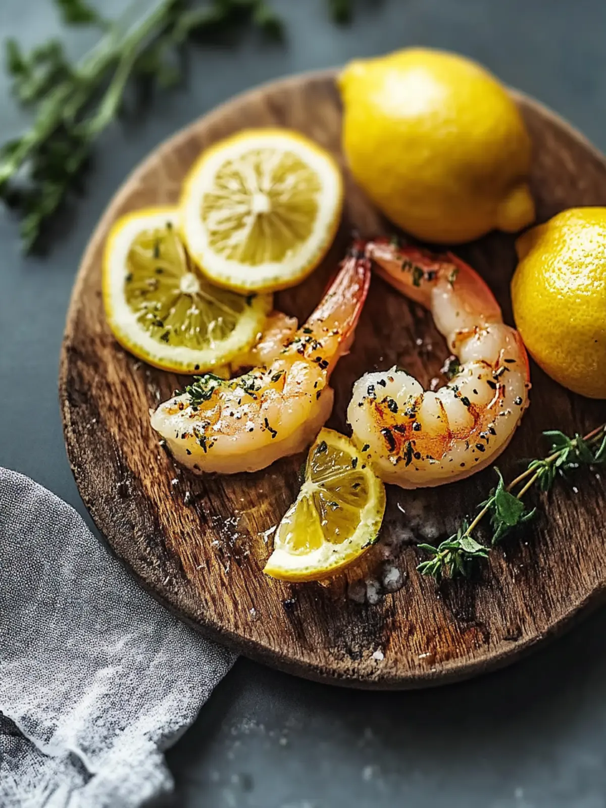 Säuerliche Zitrone Knoblauch Gegrillte Garnelen in 30 Minuten 2 Säuerliche Zitrone Knoblauch Gegrillte Garnelen