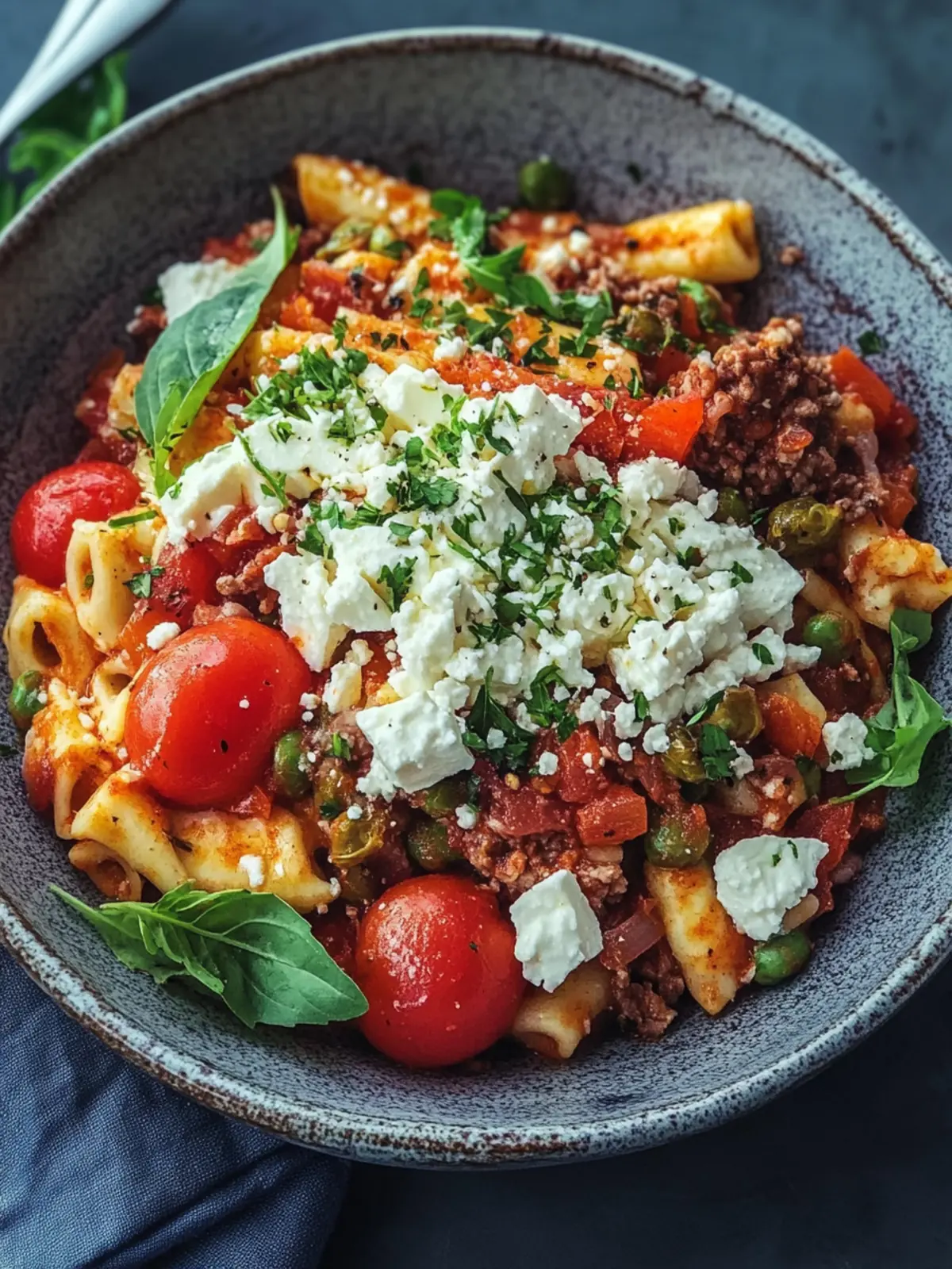 Griechischer Nudel-Hackfleisch Auflauf mit Feta – Ein Genuss für jede Familie 2 Griechischer Nudel-Hackfleisch Auflauf mit Feta