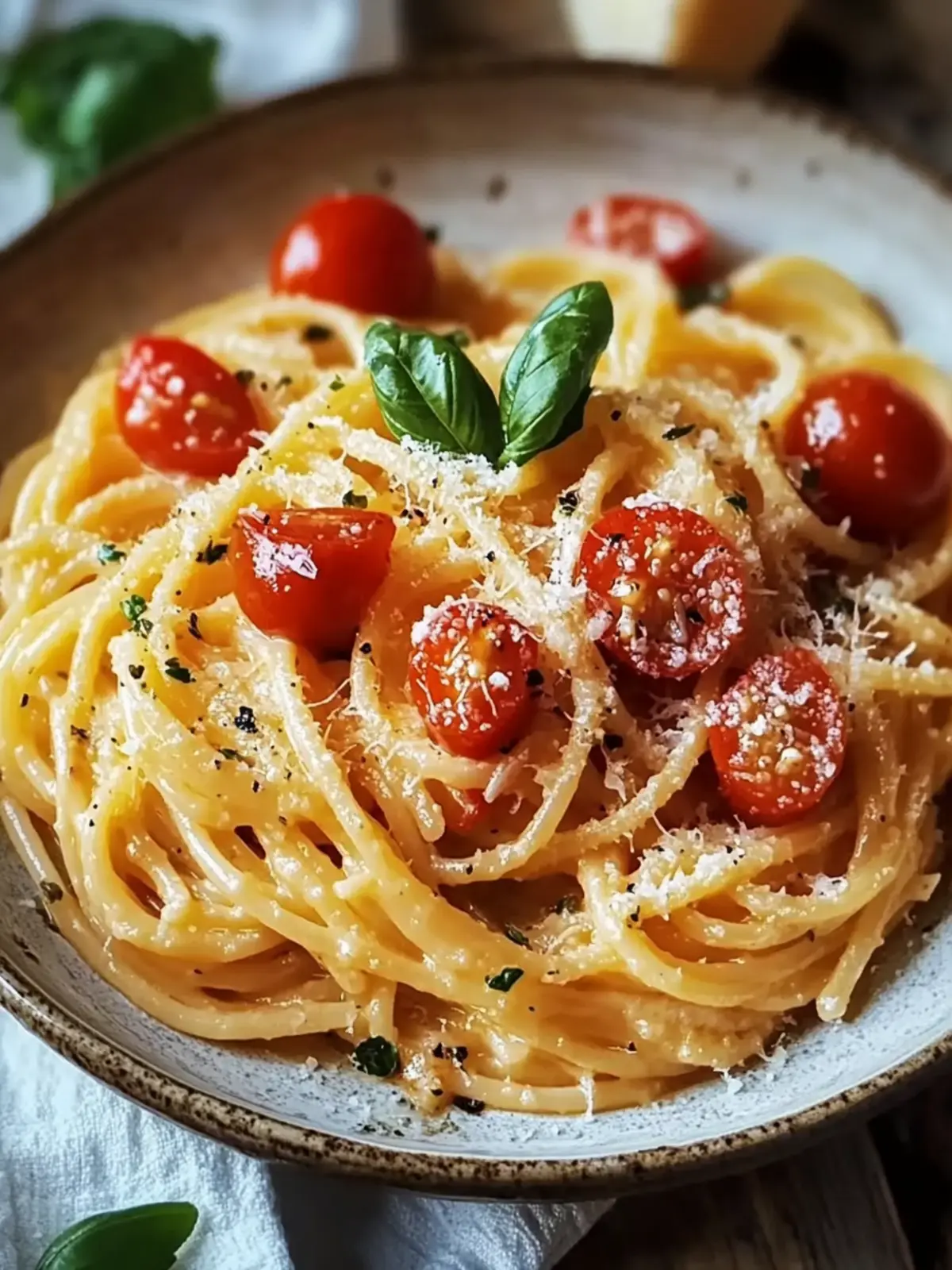 Köstliche Spaghetti mit Garnelen in Frischkäsesauce für Feinschmecker 2 Spaghetti mit Garnelen in Frischkäsesauce