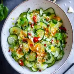 Frischer Asiatischer Gurkensalat mit süß-saurer Soße 45 Asiatischer Gurkensalat