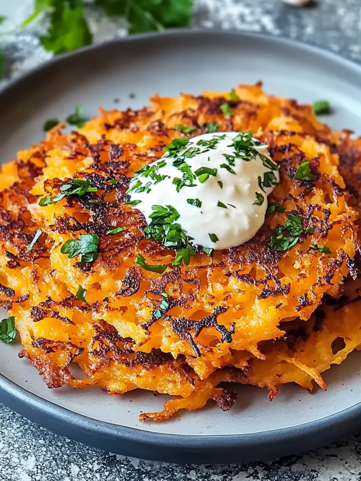Süßkartoffel-Hash Browns – Knusprig und gesund zum Brunch 4 Süßkartoffel-Hash Browns für das perfekte Brunch