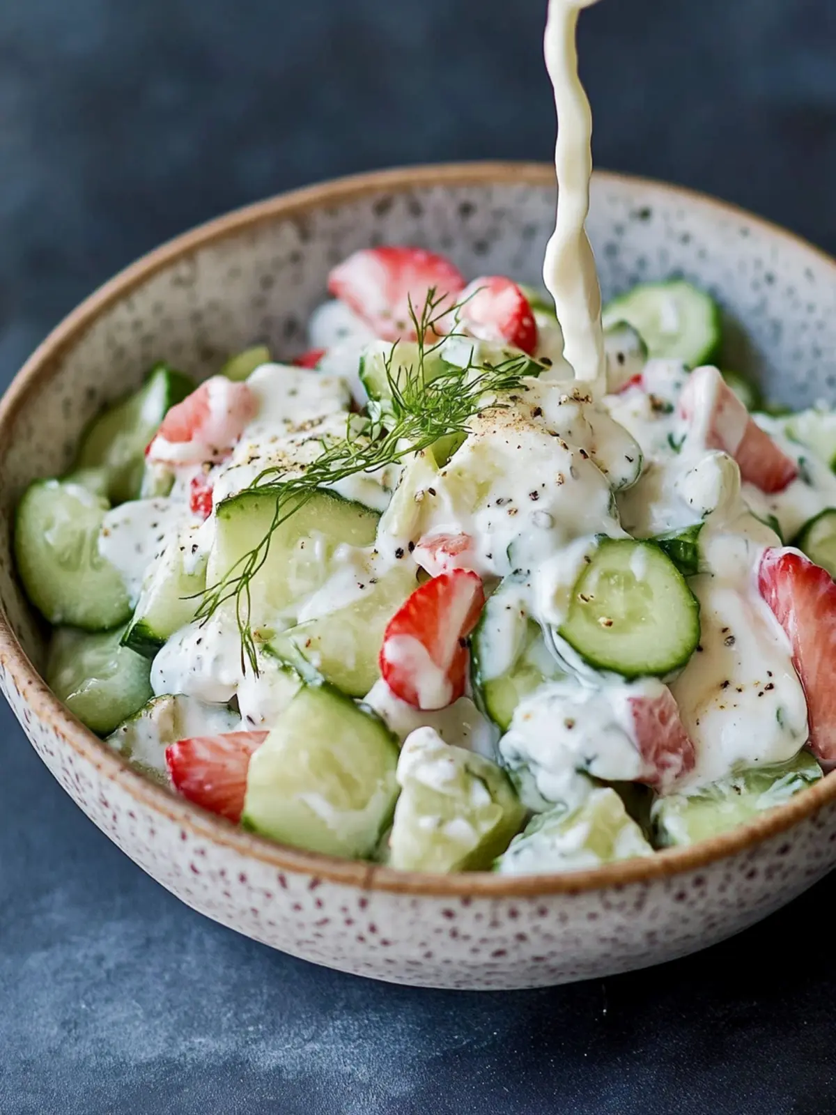 Frischer deutscher Gurkenjoghurt-Salat für heiße Sommertage 4 deutscher Gurkenjoghurt-Salat