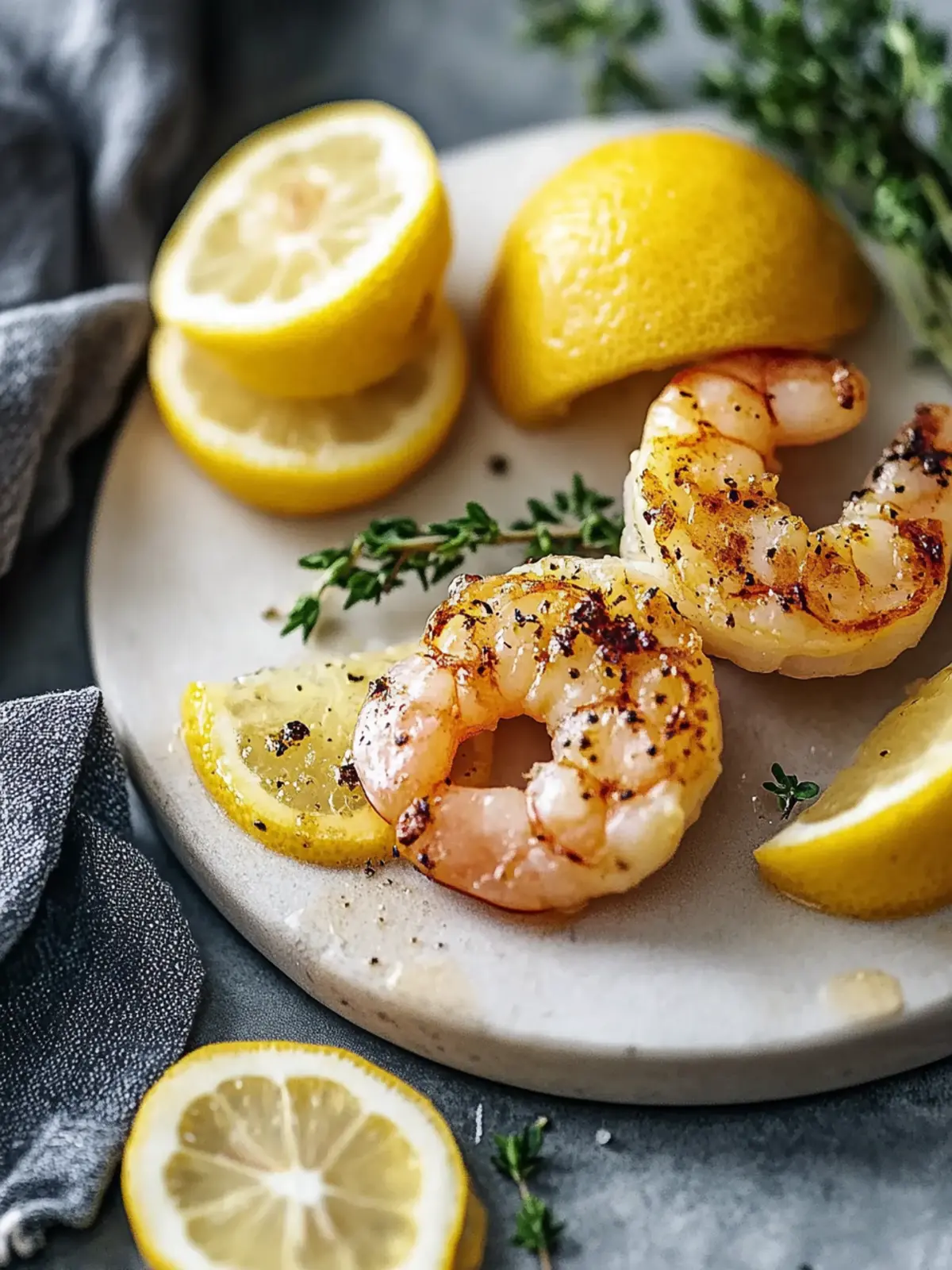 Säuerliche Zitrone Knoblauch Gegrillte Garnelen in 30 Minuten 3 Säuerliche Zitrone Knoblauch Gegrillte Garnelen