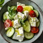 Erfrischender Mediterraner Gurken-Joghurt-Feta-Salat für den Sommer 6 Mediterraner Gurken-Joghurt-Feta-Salat