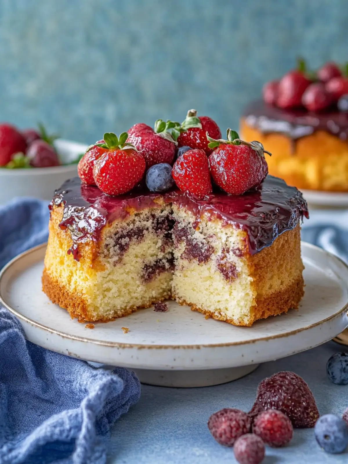 Saftiger Ameisenkuchen mit Kirschen für jeden Anlass 2 juicy sheet cake