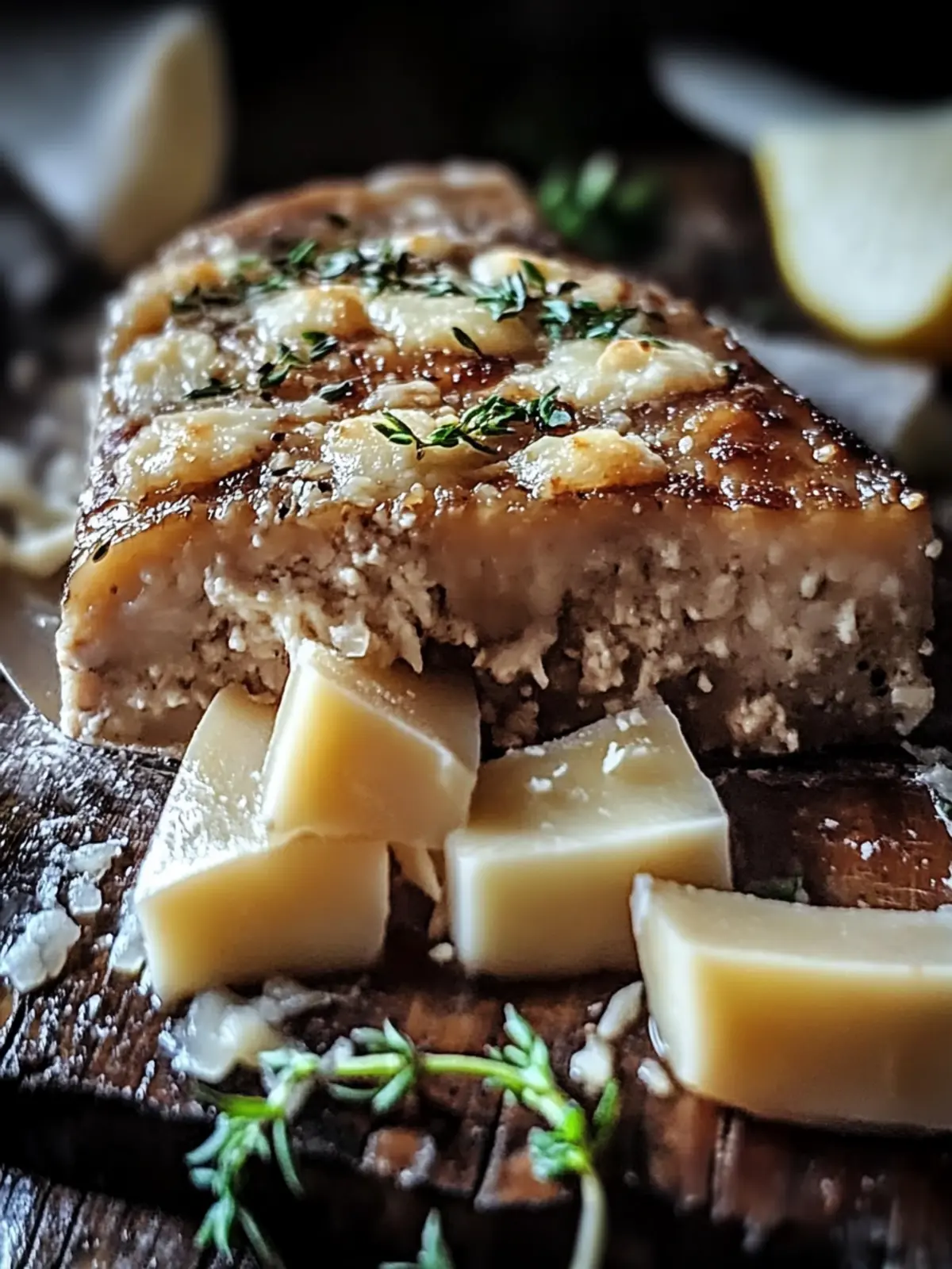 Knoblauch Parmesan Hähnchen Fleischlaib für gesunde Genussmomente 2 Knoblauch Parmesan Hähnchen Fleischlaib