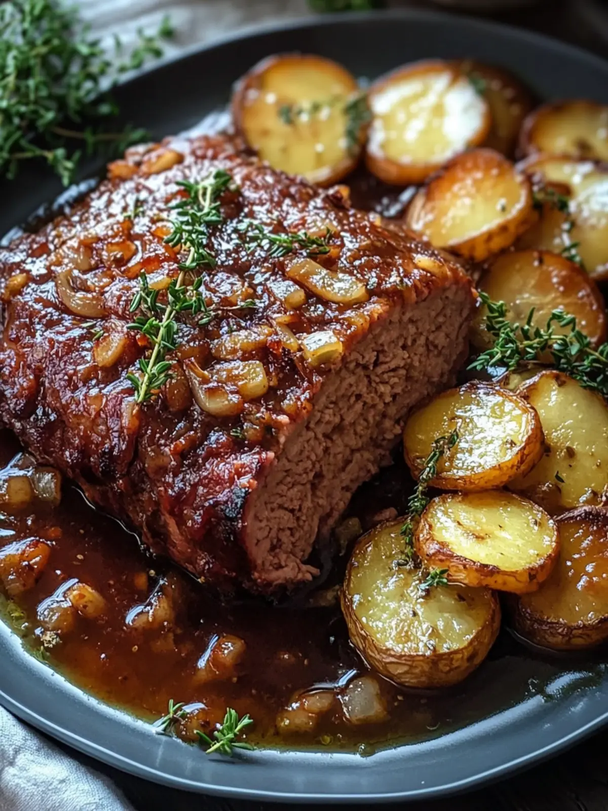 Französischer Zwiebelhackbraten – Ein Fest der Aromen! 3 Französischer Zwiebelhackbraten