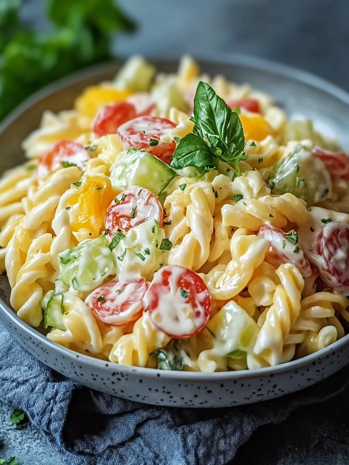 Bunter Nudelsalat mit Mayonnaise: Der perfekte Sommergenuss 2 Bunter Nudelsalat mit Mayonnaise