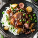 Schnelles Mongolisches Schweinefleisch mit süßer Sojasauce 7 Schweinefleisch