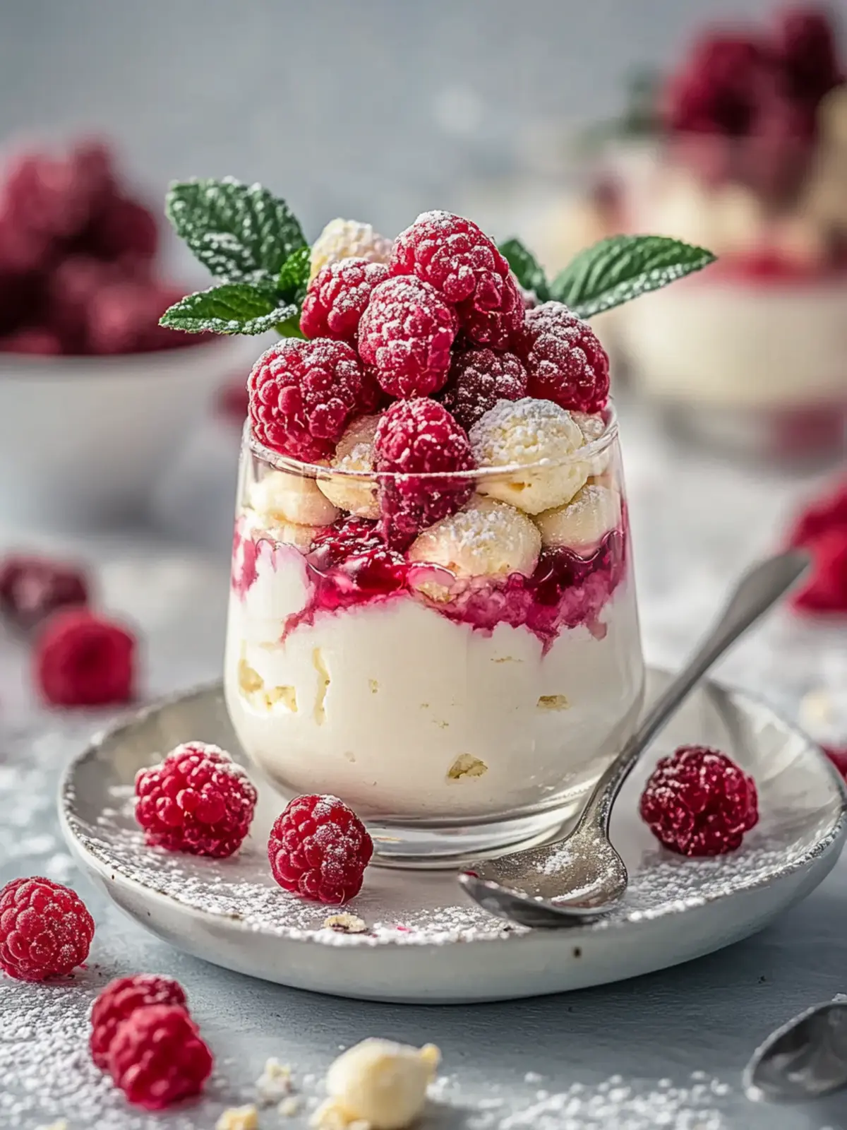 Vanillekipferl Dessert mit Himbeeren – alkoholfrei genießen und schlemmen 3 Vanillekipferl Dessert mit Himbeeren – alkoholfrei genießen