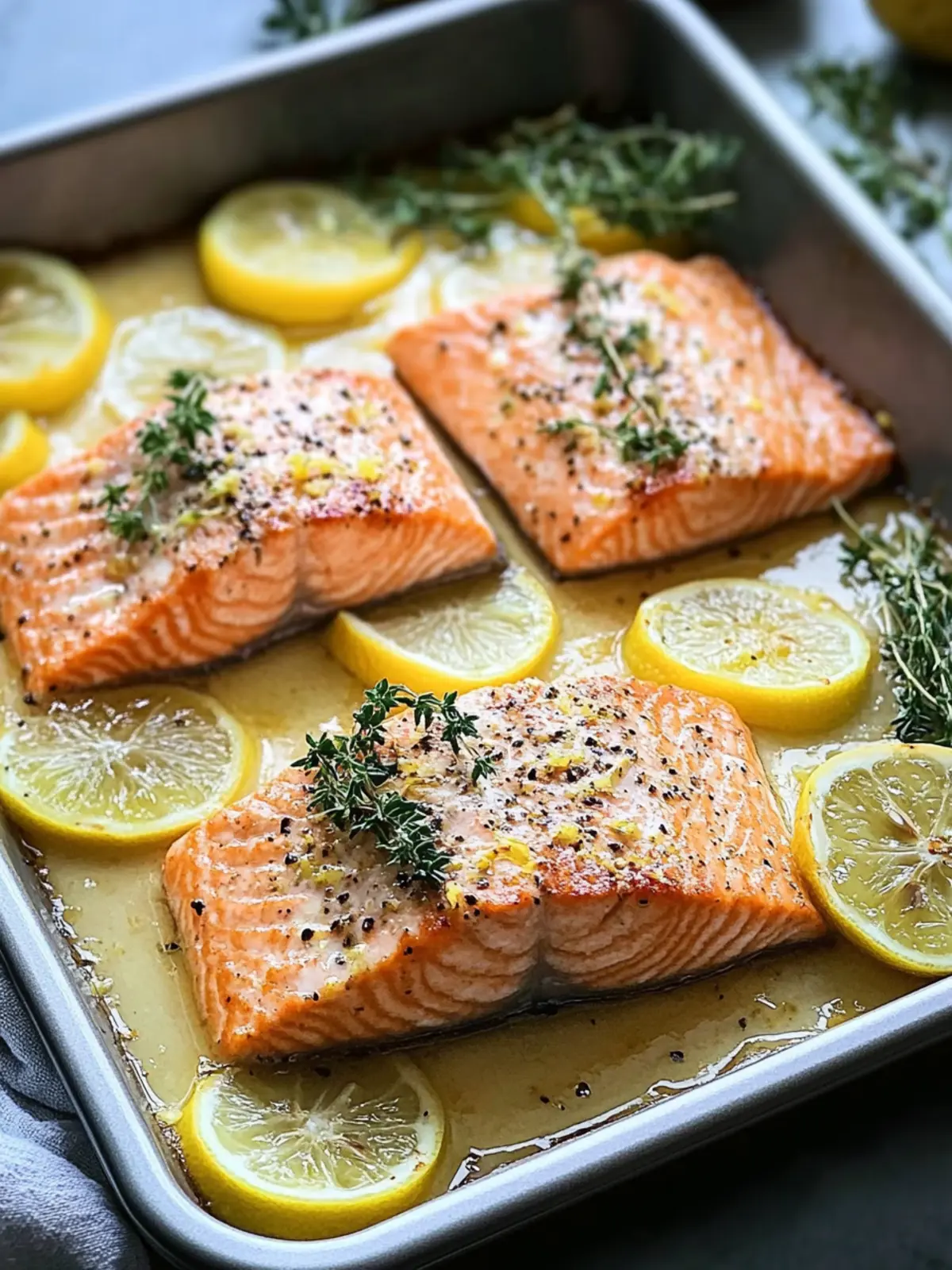 Leckerer Zitronen-Lachs aus dem Ofen für gesunde Abende 4 Delicious lemon salmon from the oven