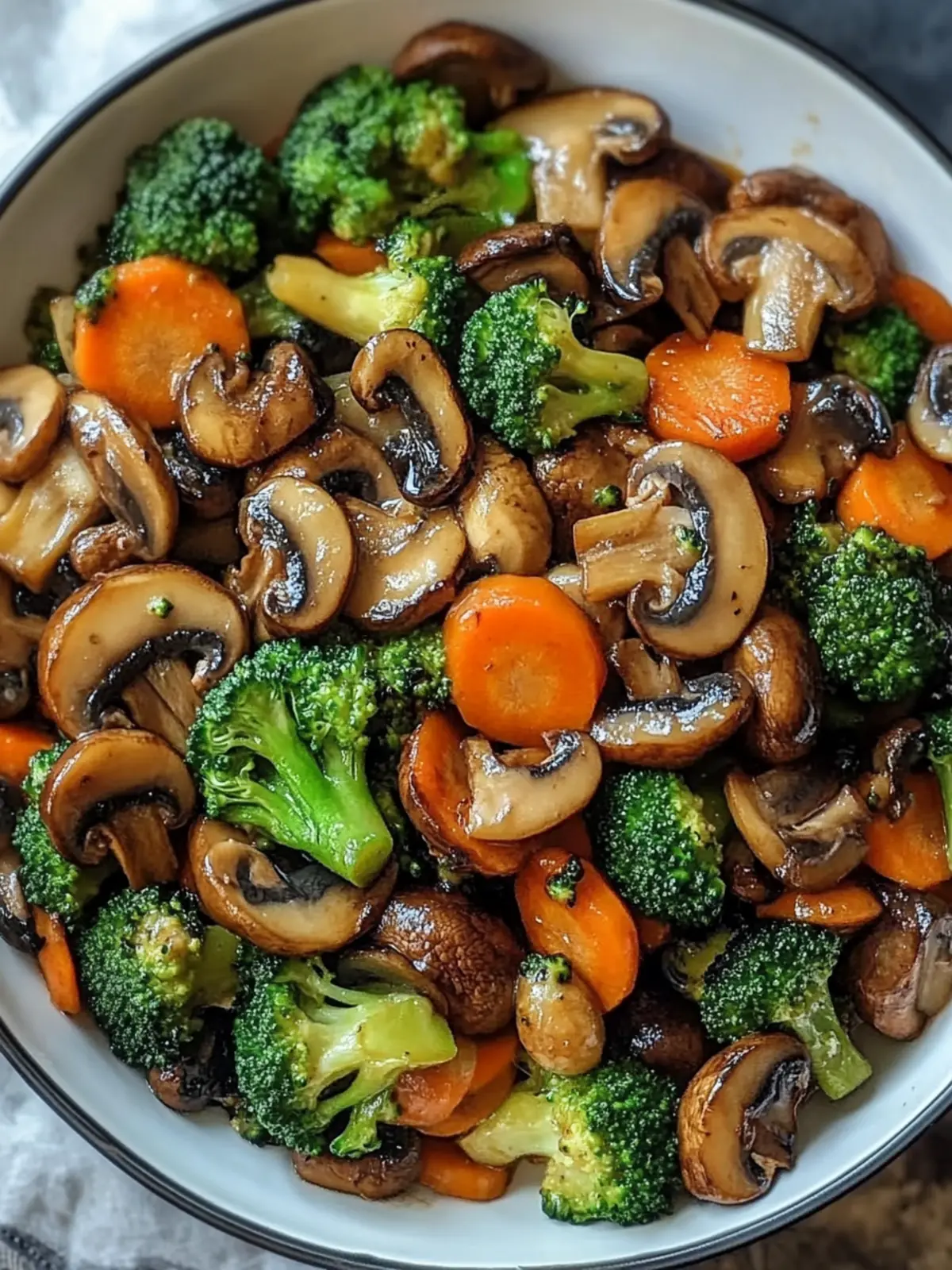 Pfanne mit Champignons, Brokkoli und Karotten genießen: Schnell & Gesund 5 Pfanne mit Champignons, Brokkoli und Karotten genießen