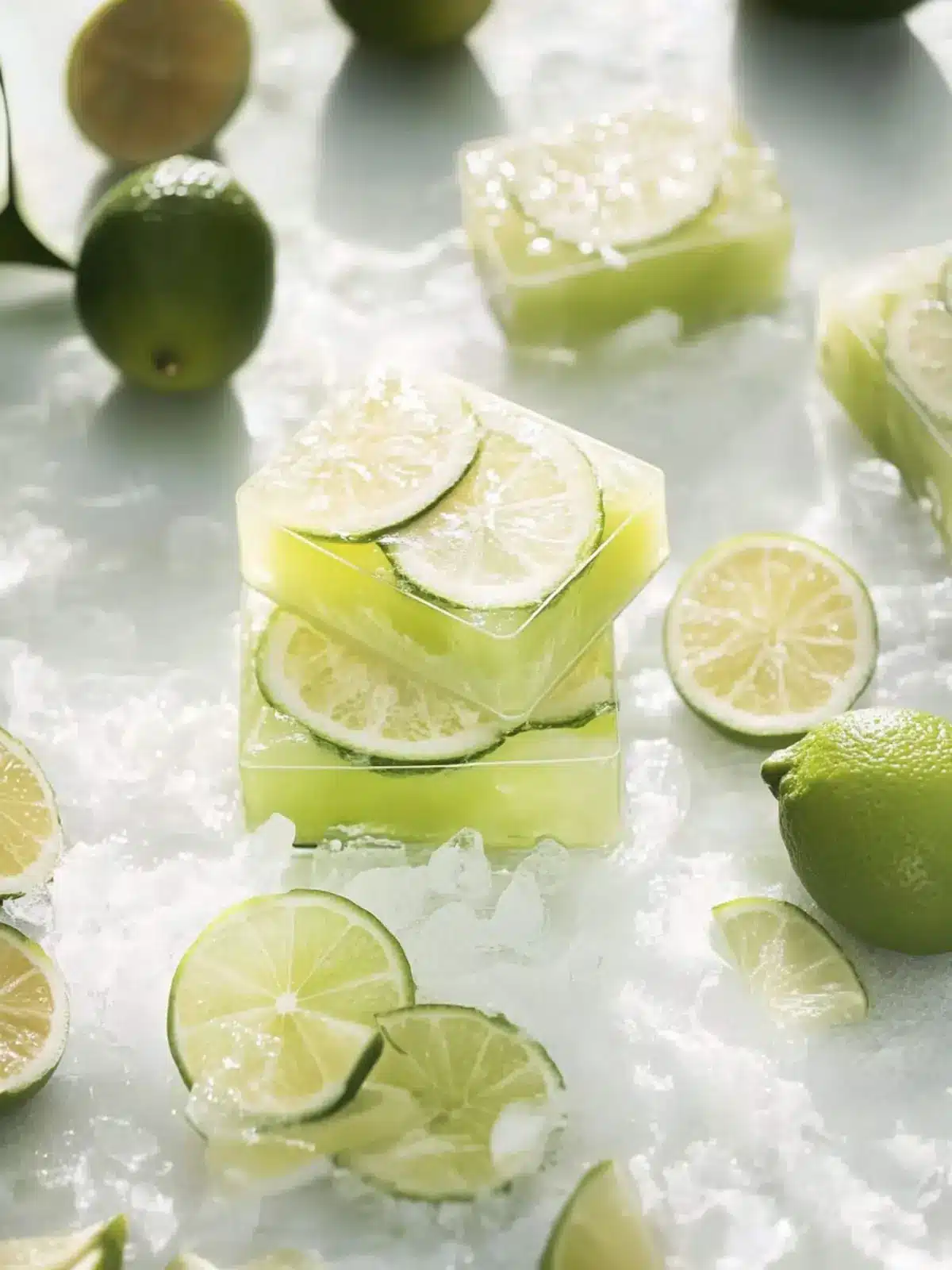 Erfrischende Limettenriegel mit knusprigem Mürbeteig 4 Limettenriegel