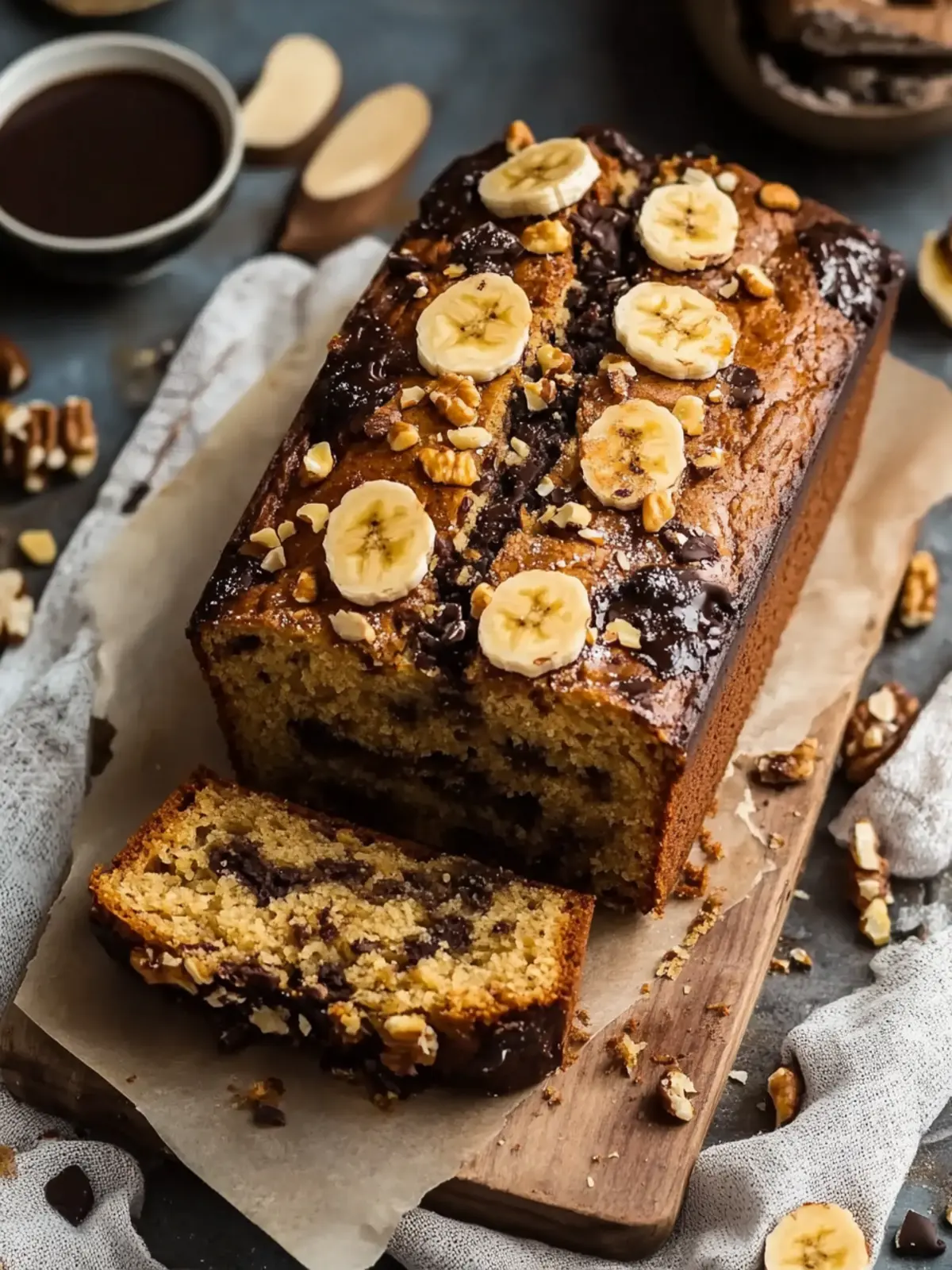 Saftiges Bananenbrot mit Walnüssen und Schokolade zaubern 2 Bananenbrot mit Walnüssen und Schokolade