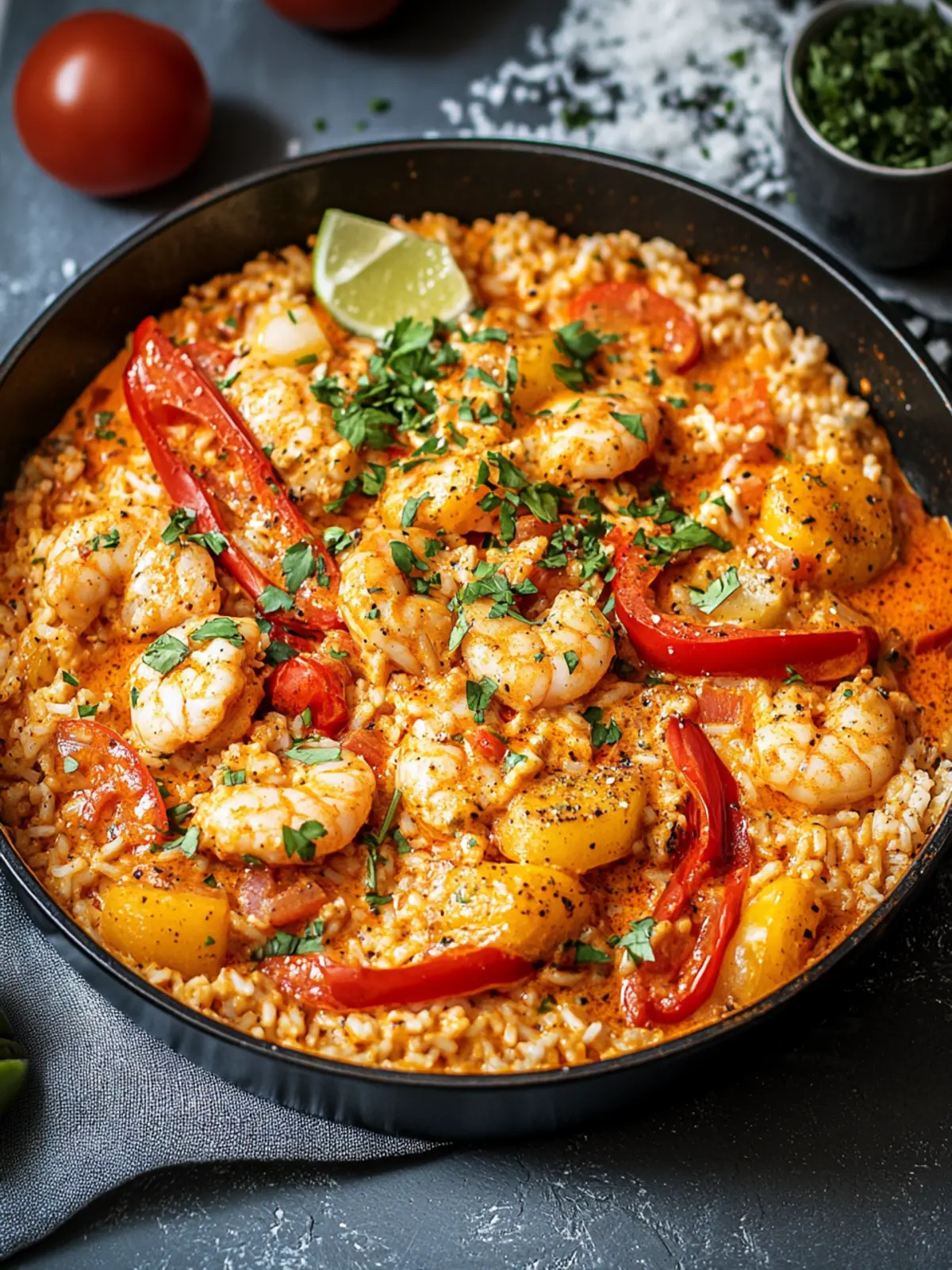 Cremig & lecker: Paprika-Hähnchen-Pfanne mit Reis für Genießer 5 Paprika-Hähnchen-Pfanne mit Reis – cremig & lecker