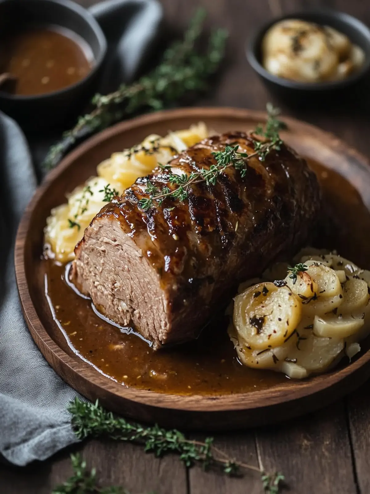 Herzhafter Hackbraten mit geschmortem Weißkohl – Warm und Geborgen 3 Heartfelt meatloaf with braised white cabbage