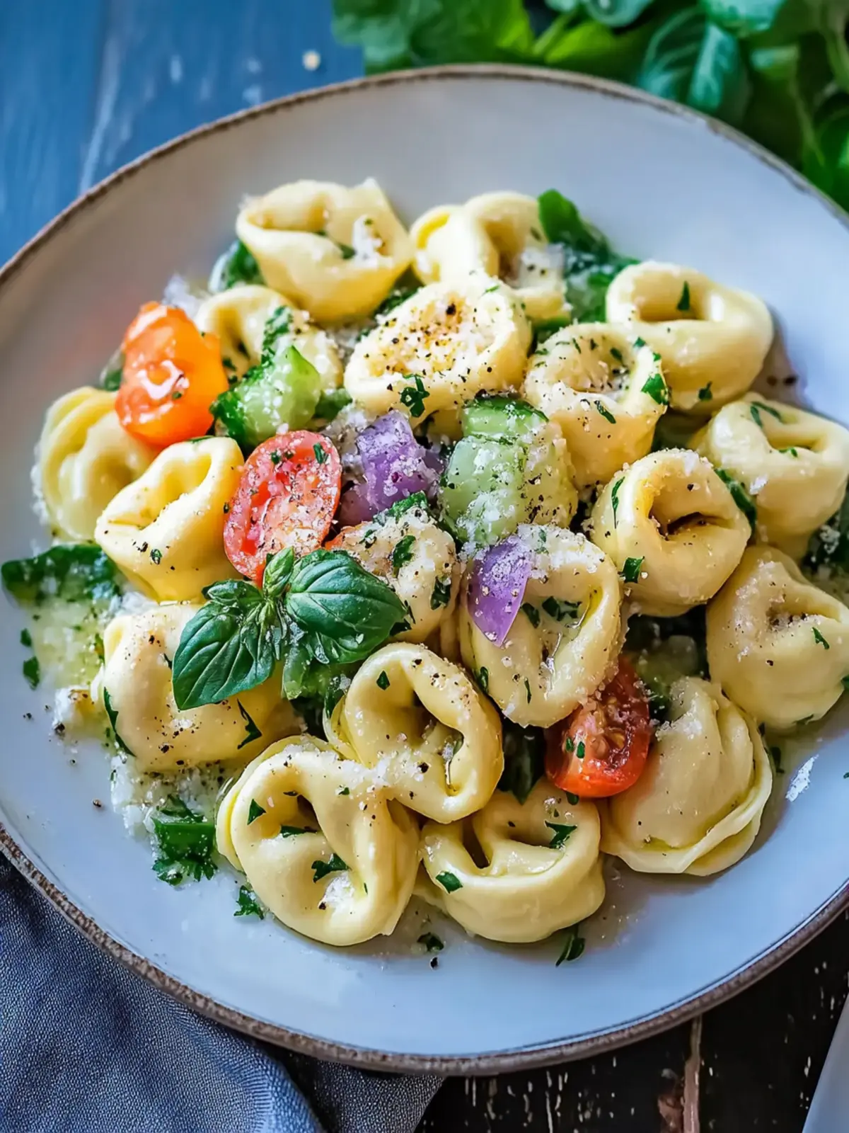 Helle und cremige Tortellini-Pasta-Salat-Rezept für den Sommer 5 Helle und cremige Tortellini-Pasta-Salat-Rezept