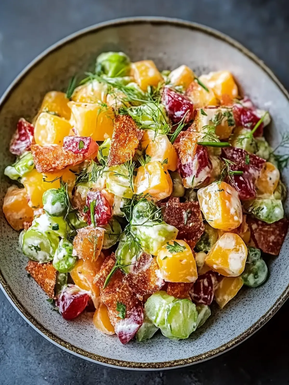 Knuspriger Kartoffelsalat