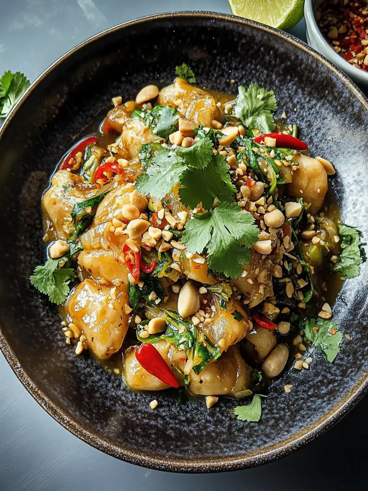 Thailändisches Erdnuss-Hühnchen: Schnelles Rezept für Genuss 4 Thailändisches Erdnuss-Hühnchen