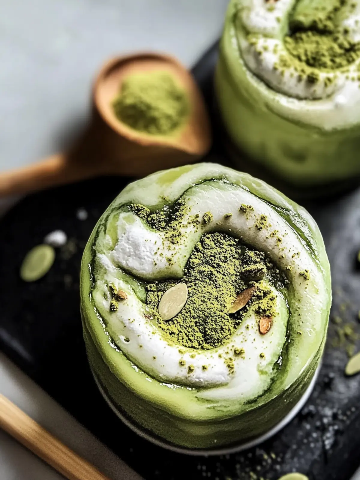 Verführerische Matcha Zimtschnecken für dein Frühstücksvergnügen 4 Matcha Zimtschnecken
