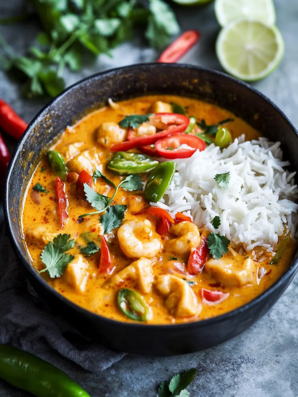 Thailändisches Kokosnuss-Garnelen-Curry in nur 30 Minuten 2 Thailändisches Kokosnuss-Garnelen-Curry