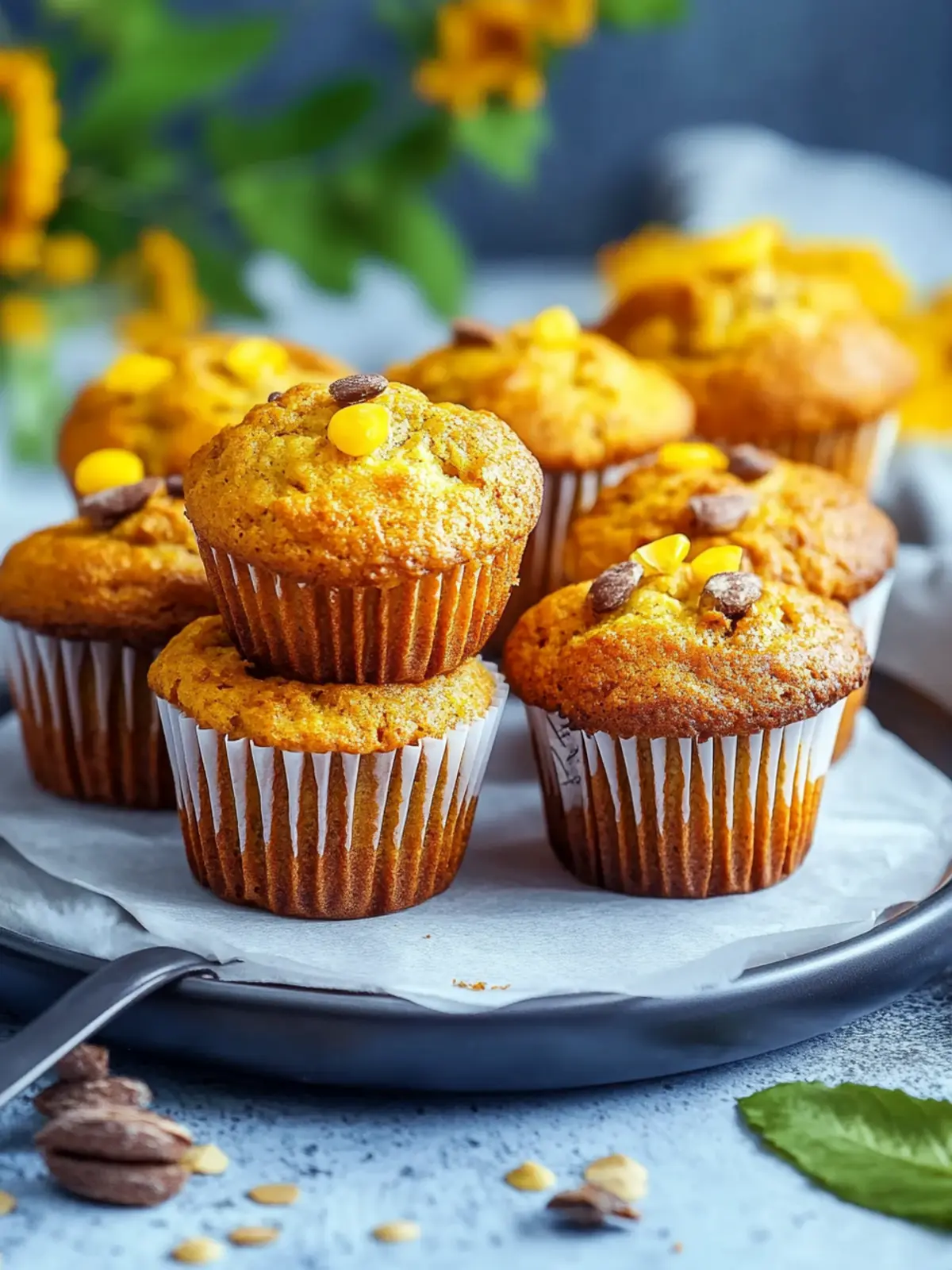 Saftige Vegane Kürbis-Muffins delux für goldene Herbsttage 3 Saftige Vegane Kürbis-Muffins delux