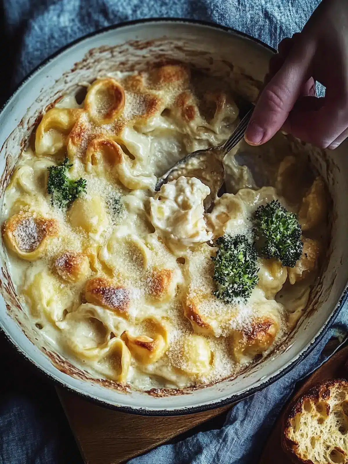 Tortellini Auflauf mit Schinken und Brokkoli: Einfach himmlisch 2 Tortellini Auflauf mit Schinken und Brokkoli