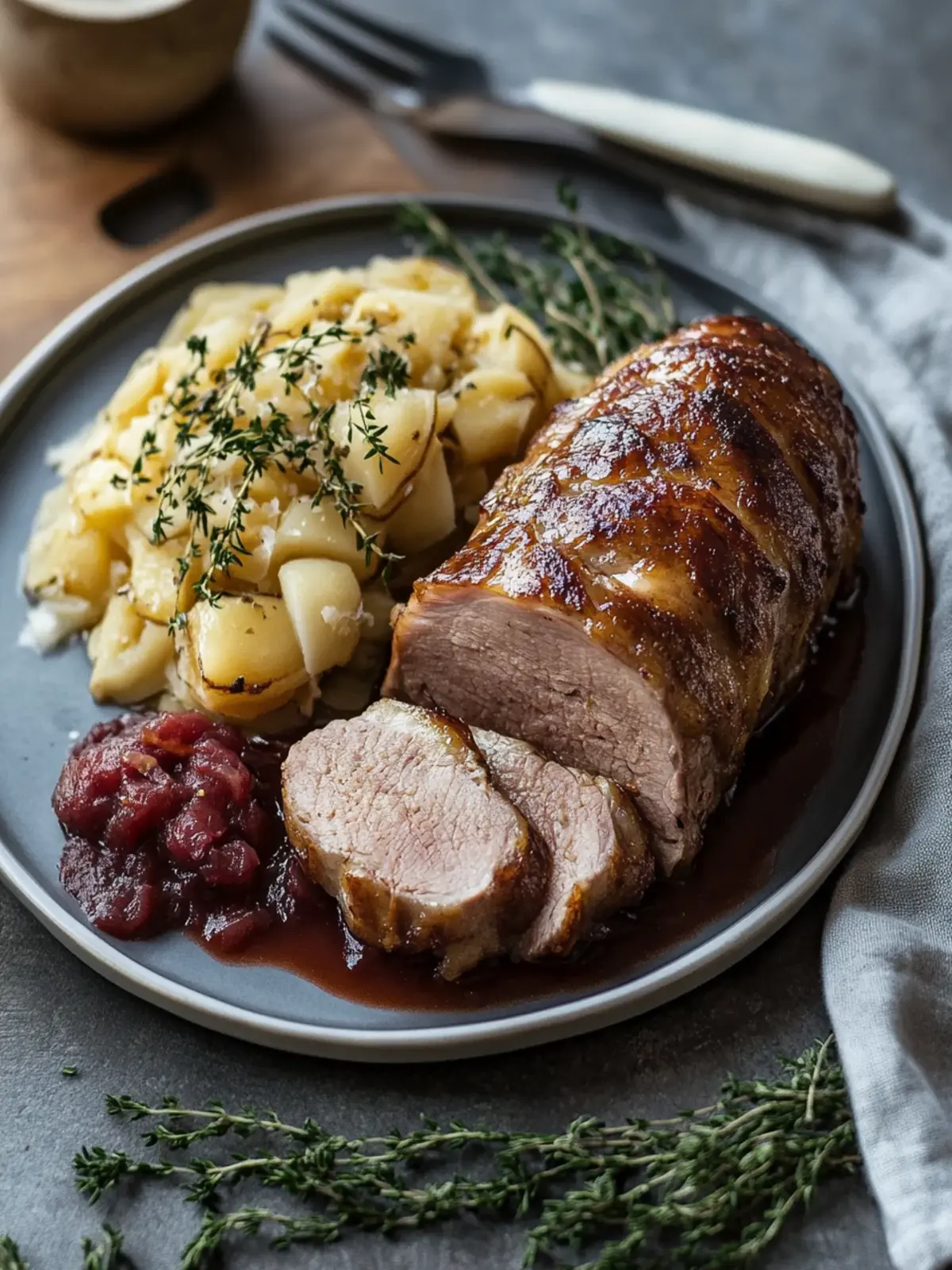 Herzhafter Hackbraten mit geschmortem Weißkohl – Warm und Geborgen 4 Heartfelt meatloaf with braised white cabbage