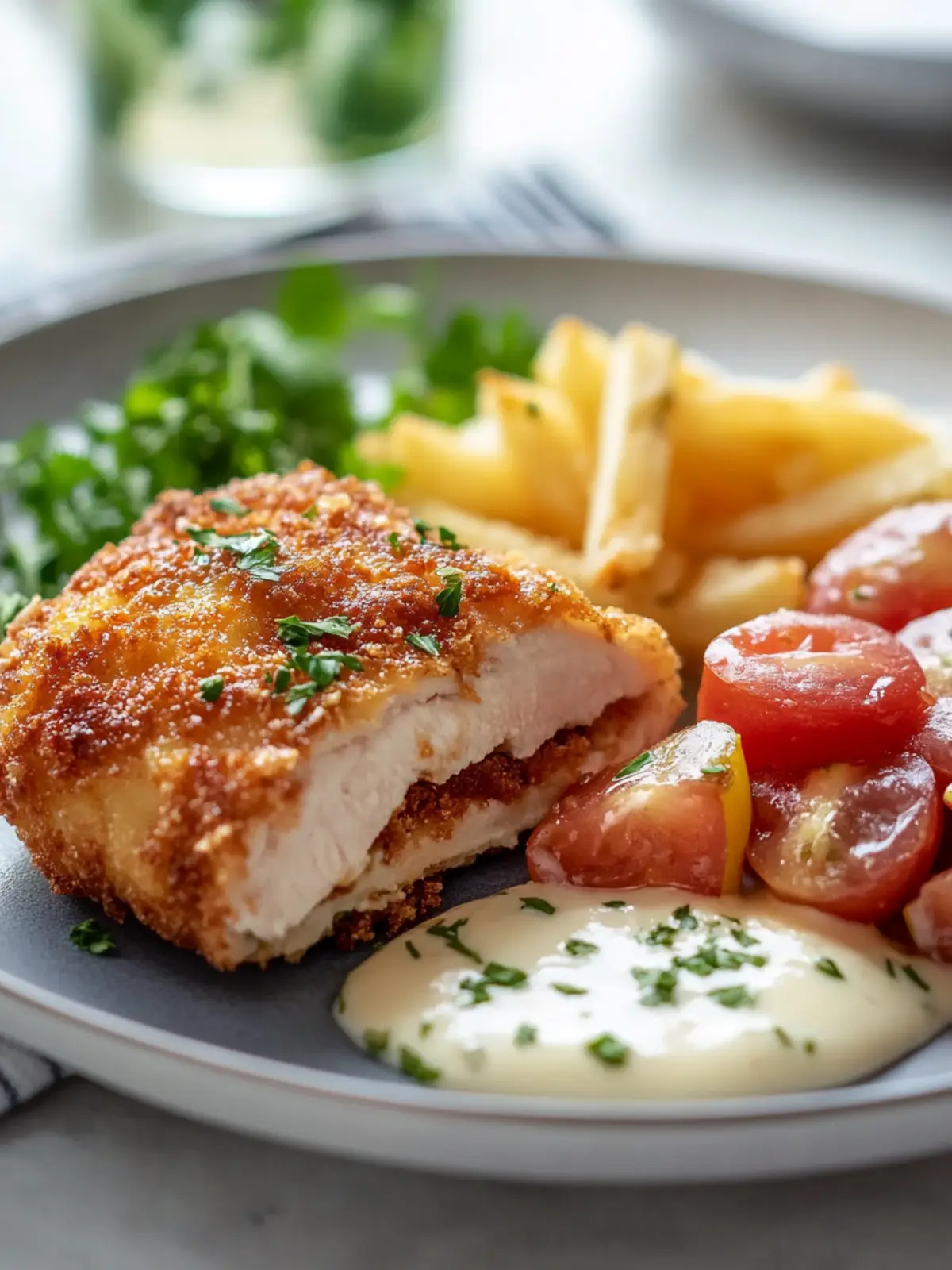 Köstliches Airfryer Hühner Cordon Bleu – Schnell und Gesund 3 Köstliches Airfryer Hühner Cordon Bleu