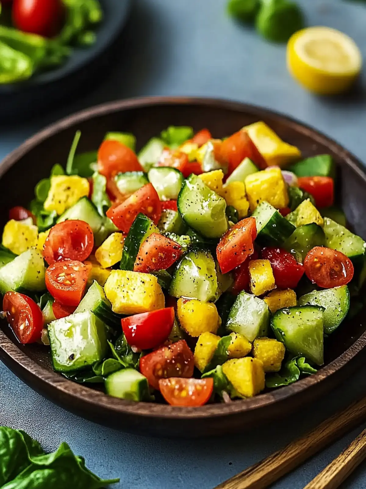Gemischter Salat einfach: Frisch, gesund und schnell zubereitet 2 Gemischter Salat einfach