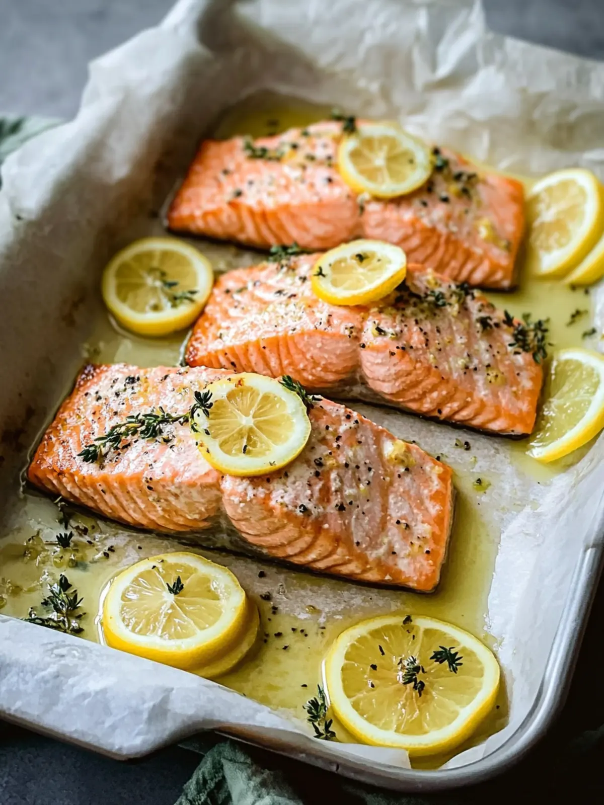 Leckerer Zitronen-Lachs aus dem Ofen für gesunde Abende 3 Delicious lemon salmon from the oven