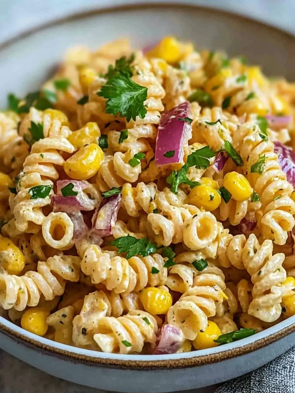 Mexikanischer Mais Pasta Salat
