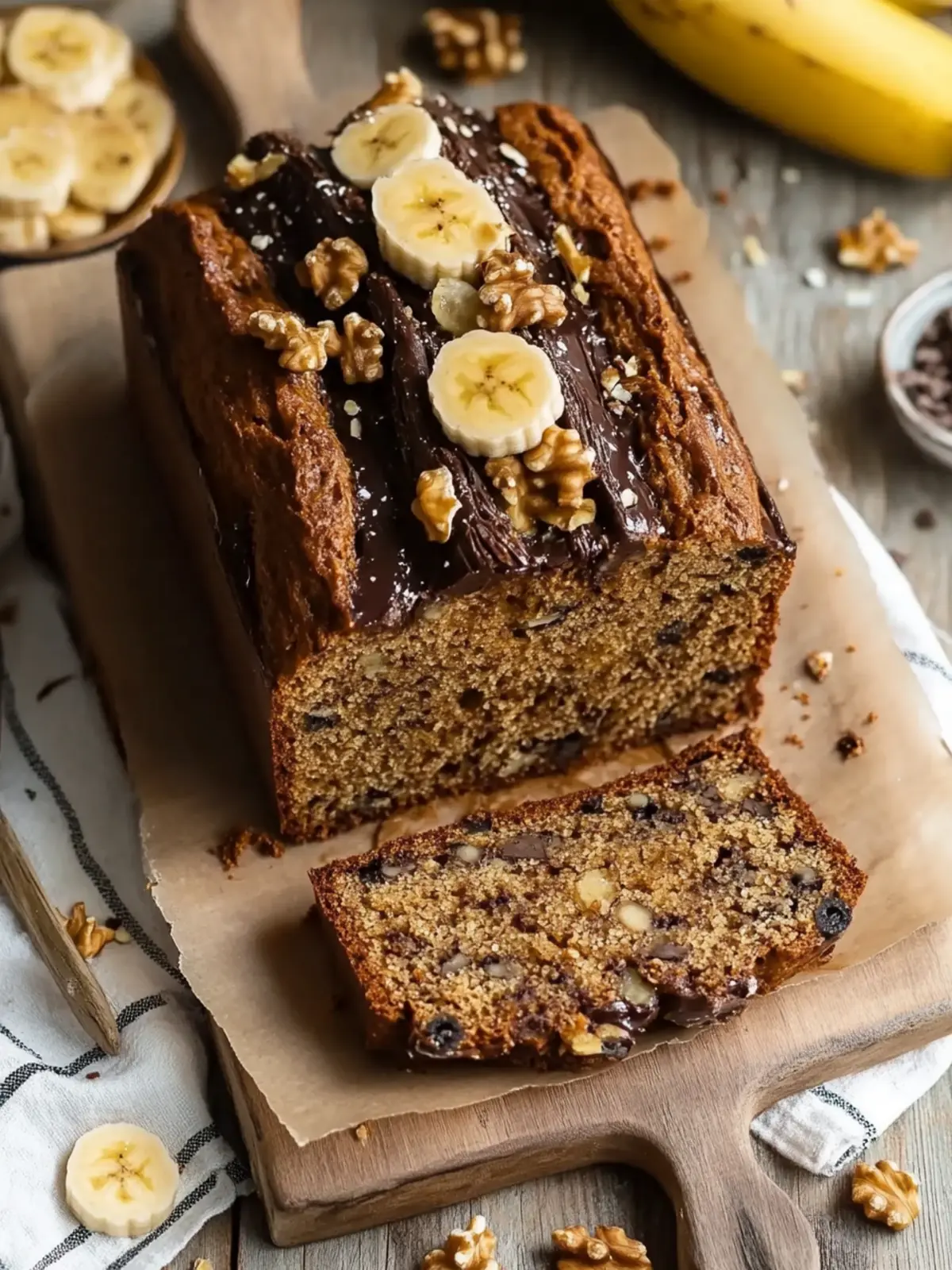 Saftiges Bananenbrot mit Walnüssen und Schokolade zaubern 5 Bananenbrot mit Walnüssen und Schokolade